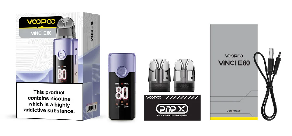 VooPoo Vinci E80 Vaping Device Kit 5ml